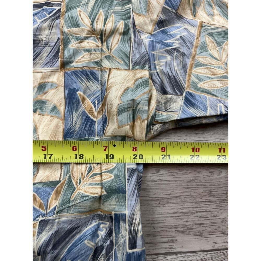 Tori Richard Vintage Hawaiian Shirt Mens Small Cotton Lawn Floral Palm Made USA - Picture 8 of 11